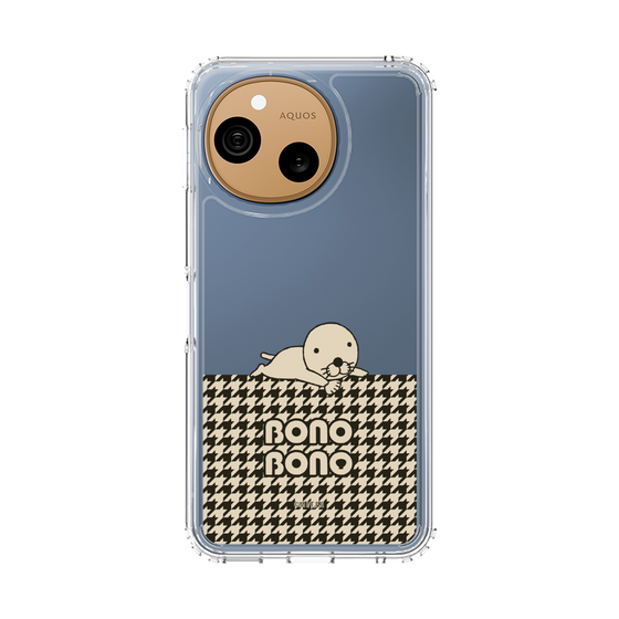 スリムプロテクションケース［ ぼのぼの - ワントーン - ブラック ］