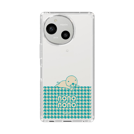 スリムプロテクションケース［ ぼのぼの - ワントーン - ターコイズブルー ］