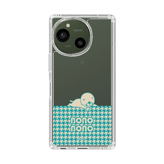 スリムプロテクションケース［ ぼのぼの - ワントーン - ターコイズブルー ］