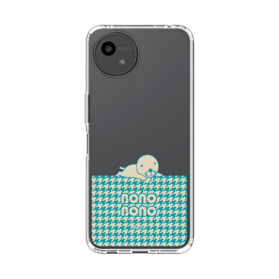 スリムプロテクションケース［ ぼのぼの - ワントーン - ターコイズブルー ］