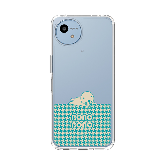 スリムプロテクションケース［ ぼのぼの - ワントーン - ターコイズブルー ］