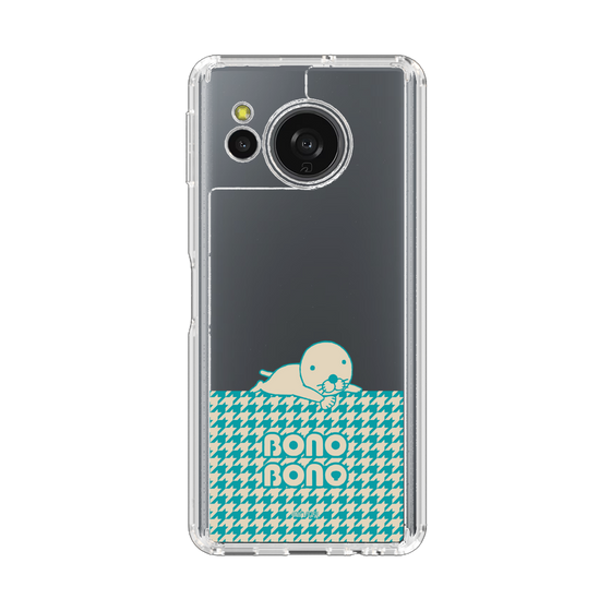 スリムプロテクションケース［ ぼのぼの - ワントーン - ターコイズブルー ］