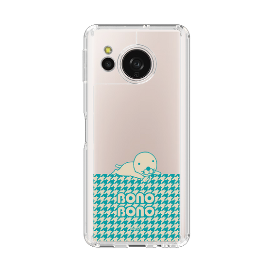 スリムプロテクションケース［ ぼのぼの - ワントーン - ターコイズブルー ］