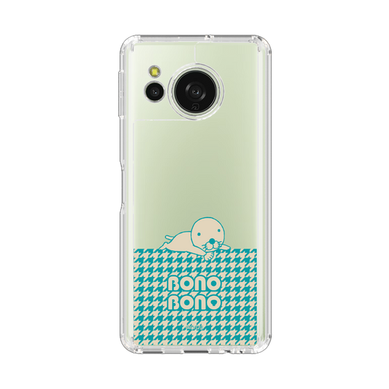 スリムプロテクションケース［ ぼのぼの - ワントーン - ターコイズブルー ］