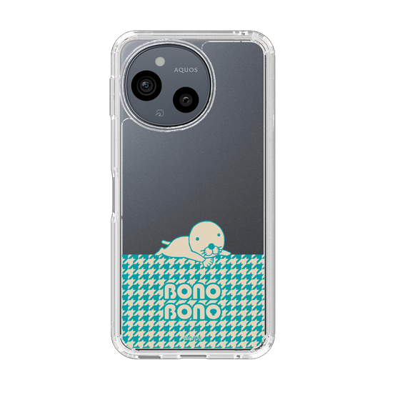 スリムプロテクションケース［ ぼのぼの - ワントーン - ターコイズブルー ］