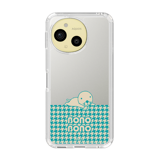 スリムプロテクションケース［ ぼのぼの - ワントーン - ターコイズブルー ］