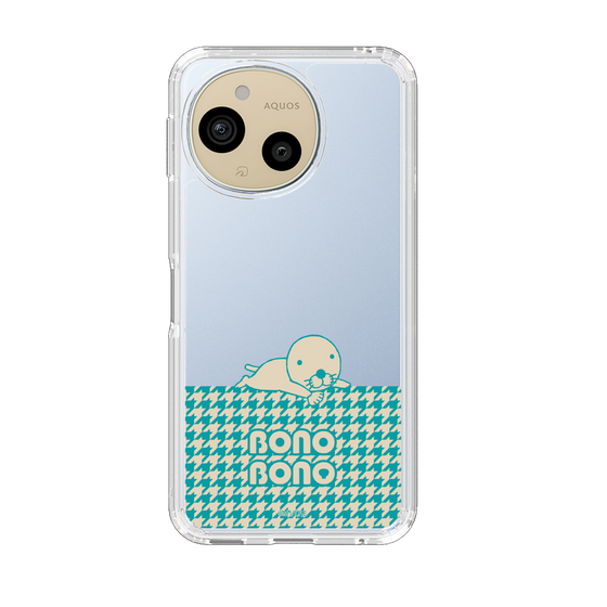 スリムプロテクションケース［ ぼのぼの - ワントーン - ターコイズブルー ］