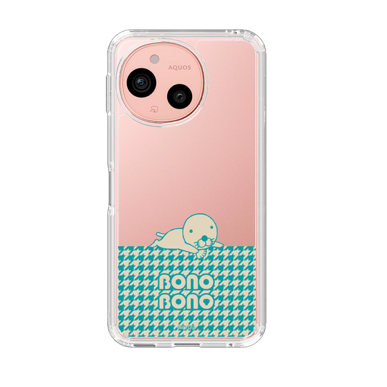 スリムプロテクションケース［ ぼのぼの - ワントーン - ターコイズブルー ］