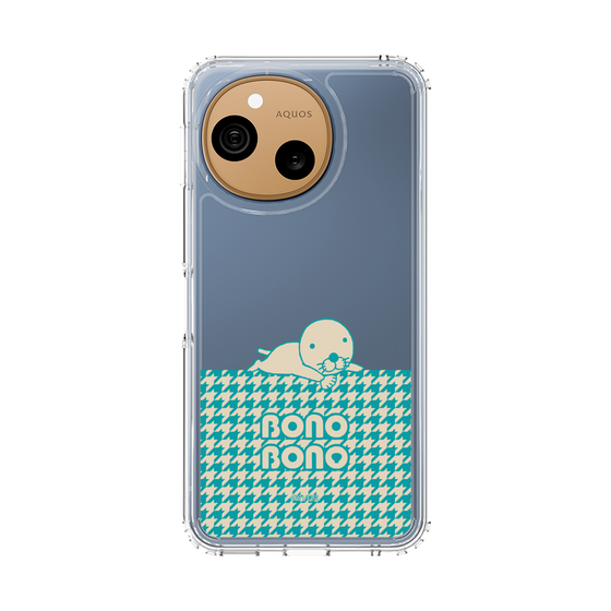 スリムプロテクションケース［ ぼのぼの - ワントーン - ターコイズブルー ］