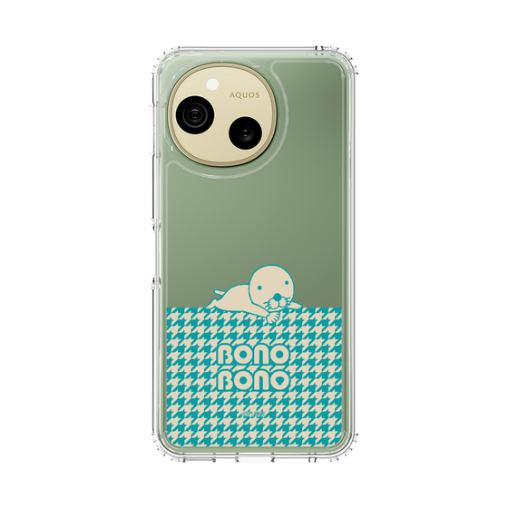 スリムプロテクションケース［ ぼのぼの - ワントーン - ターコイズブルー ］