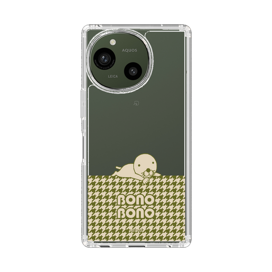 スリムプロテクションケース［ ぼのぼの - ワントーン - カーキ ］