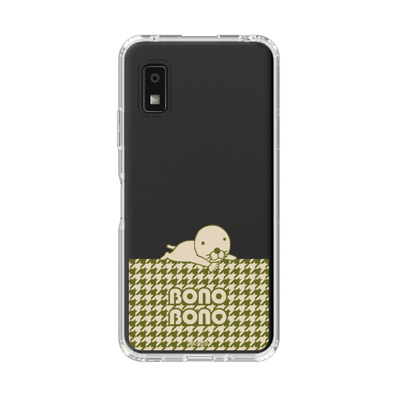 スリムプロテクションケース［ ぼのぼの - ワントーン - カーキ ］