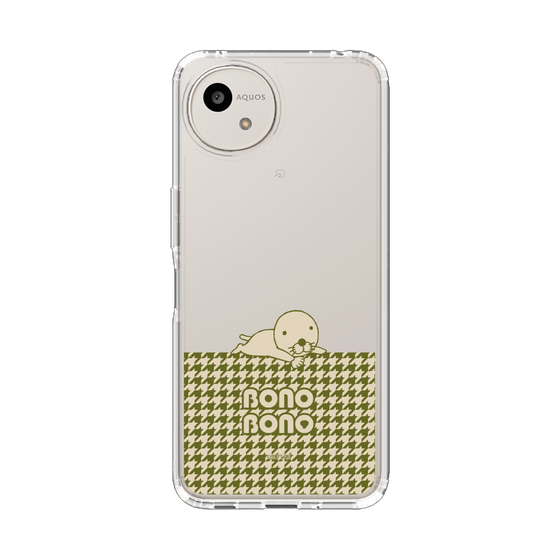 スリムプロテクションケース［ ぼのぼの - ワントーン - カーキ ］