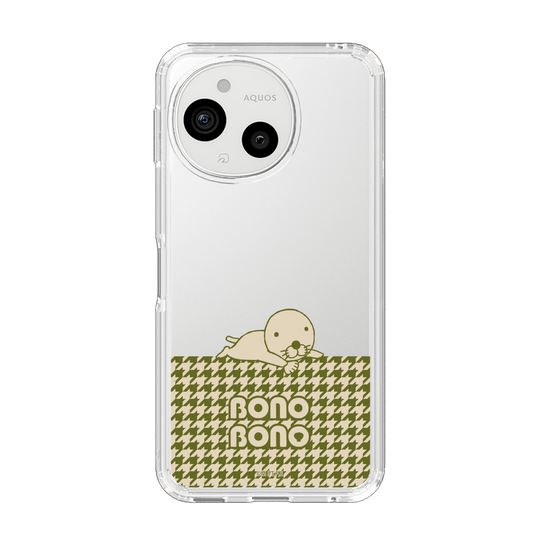 スリムプロテクションケース［ ぼのぼの - ワントーン - カーキ ］