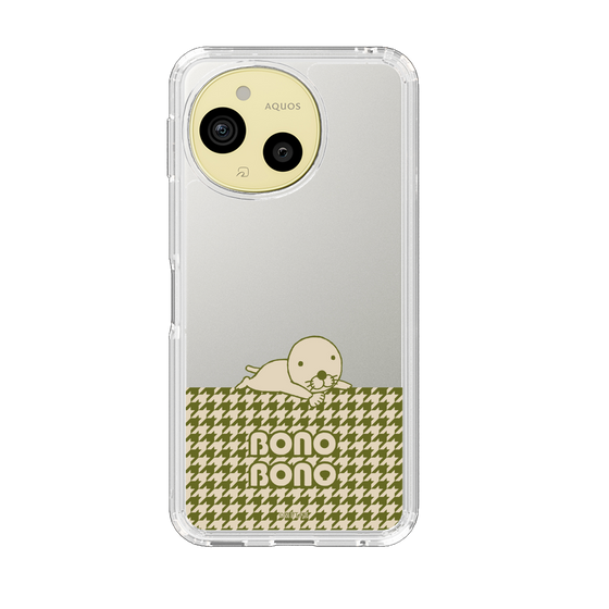 スリムプロテクションケース［ ぼのぼの - ワントーン - カーキ ］