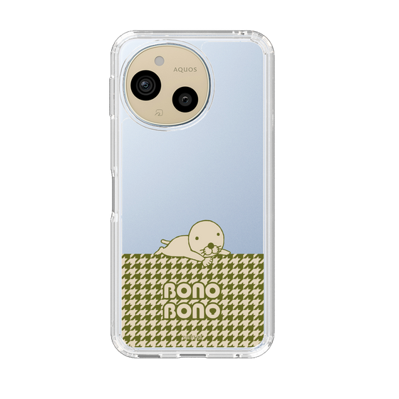 スリムプロテクションケース［ ぼのぼの - ワントーン - カーキ ］