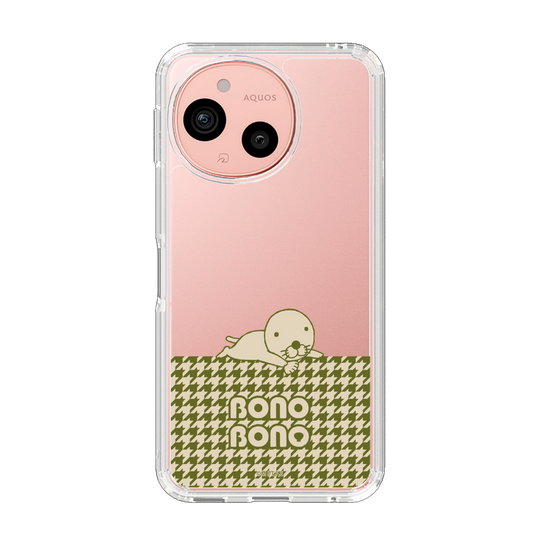 スリムプロテクションケース［ ぼのぼの - ワントーン - カーキ ］