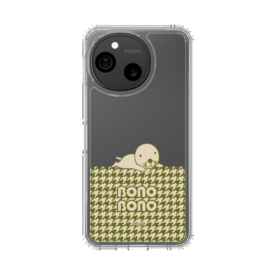 スリムプロテクションケース［ ぼのぼの - ワントーン - カーキ ］