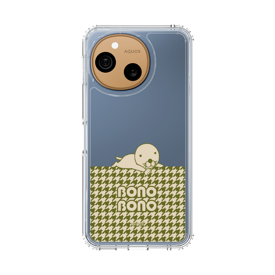 スリムプロテクションケース［ ぼのぼの - ワントーン - カーキ ］