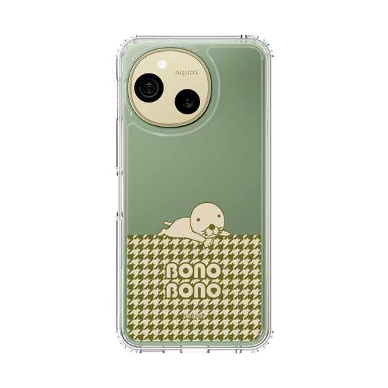 スリムプロテクションケース［ ぼのぼの - ワントーン - カーキ ］