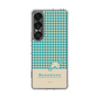 スリムプロテクションケース［ ぼのぼの - ぼのぼのと千鳥格子 - ターコイズブルー ］