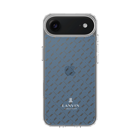 スリムプロテクションケース［ LANVIN COLLECTION - ロゴパターン - ブルー ］