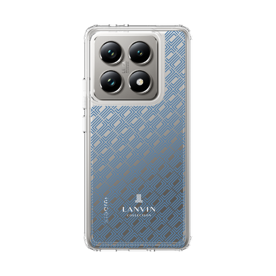 スリムプロテクションケース［ LANVIN COLLECTION - ロゴパターン - ブルー ］