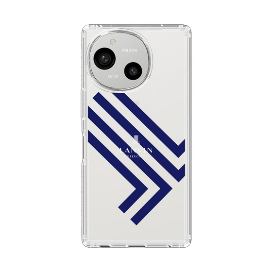 スリムプロテクションケース［ LANVIN COLLECTION - ロゴ - ネイビー ］