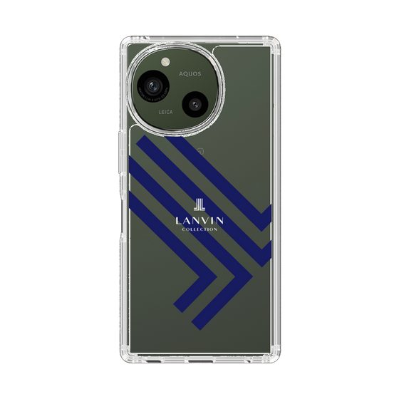 スリムプロテクションケース［ LANVIN COLLECTION - ロゴ - ネイビー ］