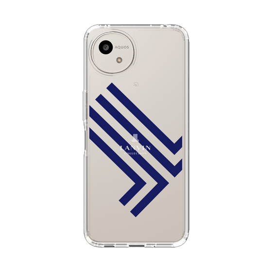 スリムプロテクションケース［ LANVIN COLLECTION - ロゴ - ネイビー ］