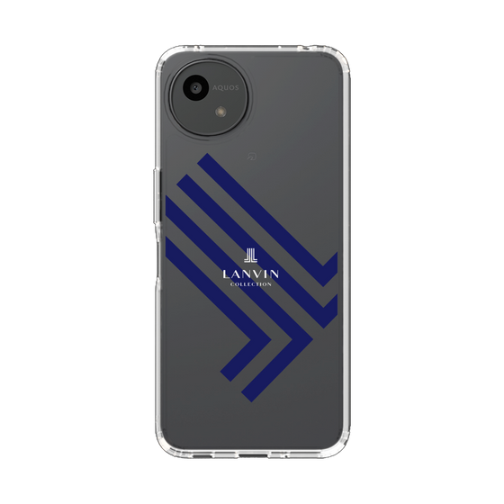 スリムプロテクションケース［ LANVIN COLLECTION - ロゴ - ネイビー ］