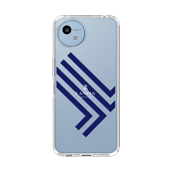 スリムプロテクションケース［ LANVIN COLLECTION - ロゴ - ネイビー ］