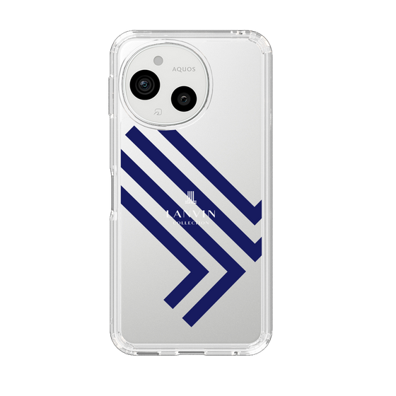 スリムプロテクションケース［ LANVIN COLLECTION - ロゴ - ネイビー ］