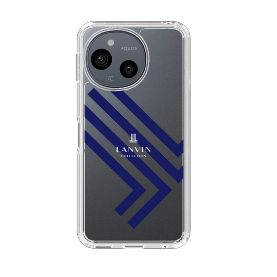 スリムプロテクションケース［ LANVIN COLLECTION - ロゴ - ネイビー ］