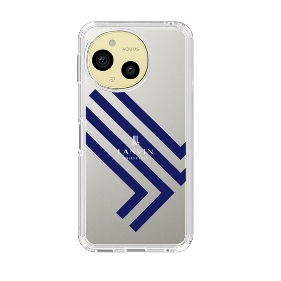 スリムプロテクションケース［ LANVIN COLLECTION - ロゴ - ネイビー ］