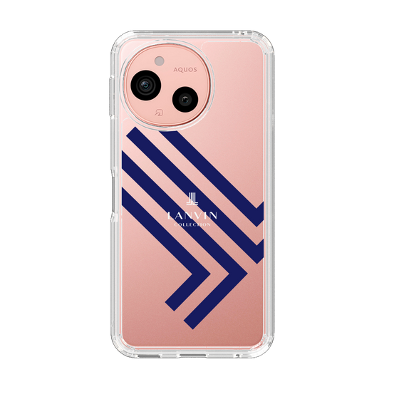 スリムプロテクションケース［ LANVIN COLLECTION - ロゴ - ネイビー ］