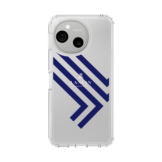 スリムプロテクションケース［ LANVIN COLLECTION - ロゴ - ネイビー ］