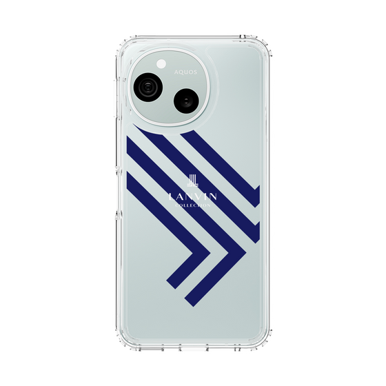 スリムプロテクションケース［ LANVIN COLLECTION - ロゴ - ネイビー ］