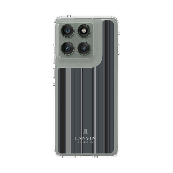 スリムプロテクションケース［ LANVIN COLLECTION - ストライプ - グレー ］