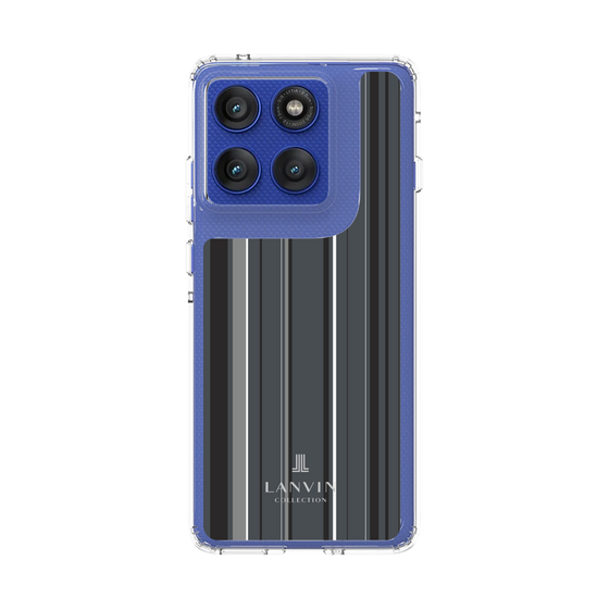 スリムプロテクションケース［ LANVIN COLLECTION - ストライプ - グレー ］