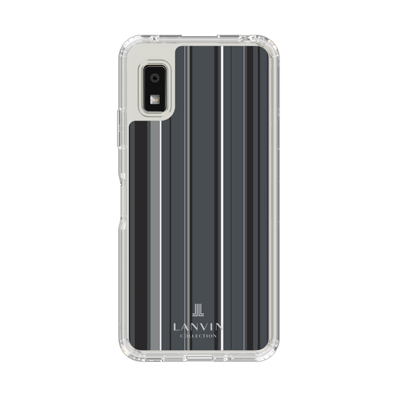 スリムプロテクションケース［ LANVIN COLLECTION - ストライプ - グレー ］