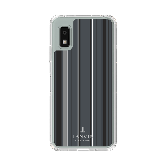 スリムプロテクションケース［ LANVIN COLLECTION - ストライプ - グレー ］