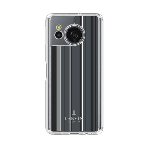 スリムプロテクションケース［ LANVIN COLLECTION - ストライプ - グレー ］