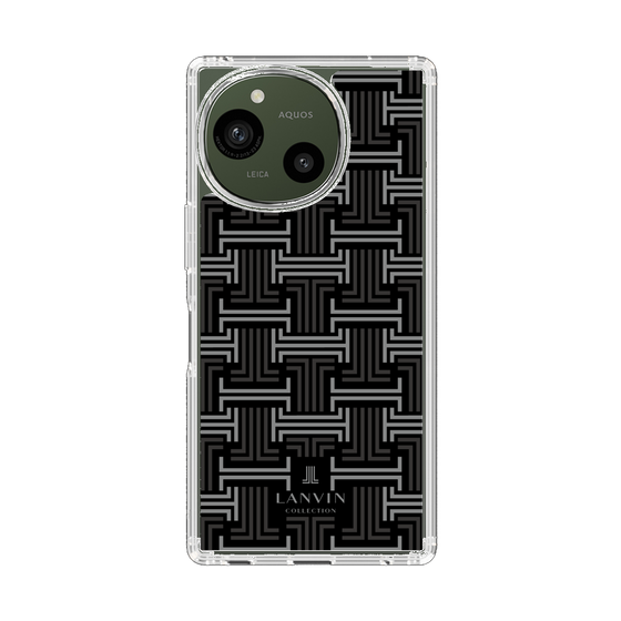 スリムプロテクションケース［ LANVIN COLLECTION - モノグラム - 黒 ］