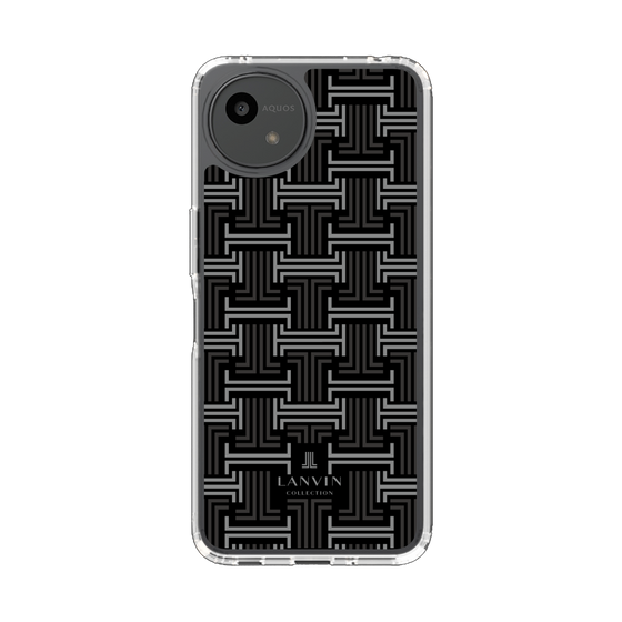 スリムプロテクションケース［ LANVIN COLLECTION - モノグラム - 黒 ］