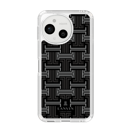 スリムプロテクションケース［ LANVIN COLLECTION - モノグラム - 黒 ］