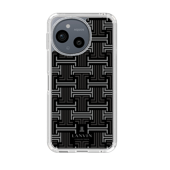 スリムプロテクションケース［ LANVIN COLLECTION - モノグラム - 黒 ］