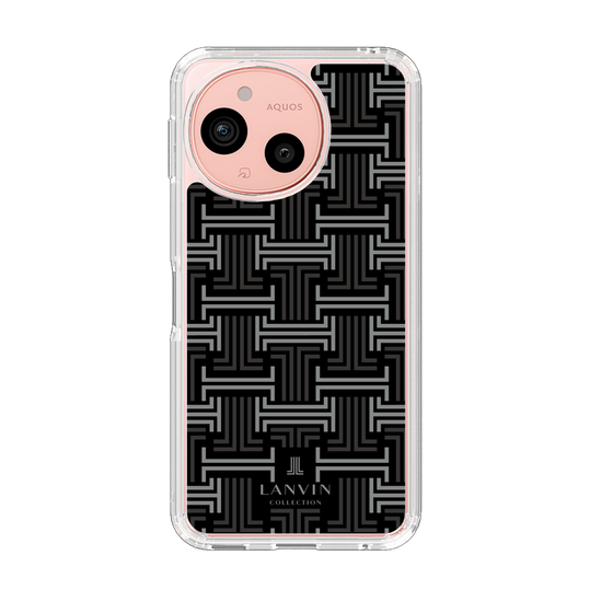 スリムプロテクションケース［ LANVIN COLLECTION - モノグラム - 黒 ］