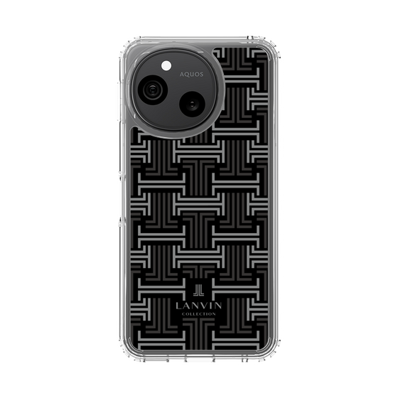 スリムプロテクションケース［ LANVIN COLLECTION - モノグラム - 黒 ］