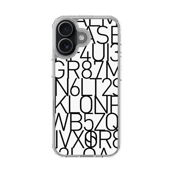 スリムプロテクションケース［ KLON - シリアルナンバー/A - ホワイト ］